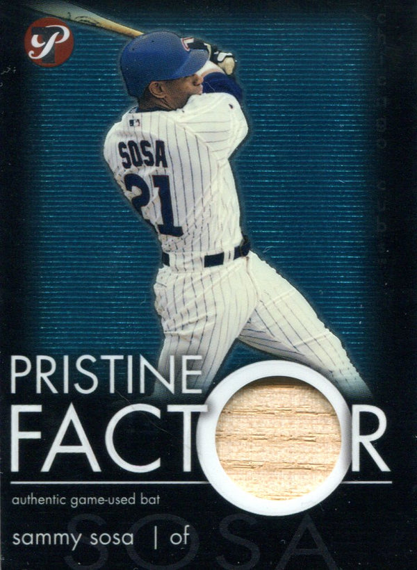 Sammy Sosa 2003 Topps Pristine Factor Bat Card