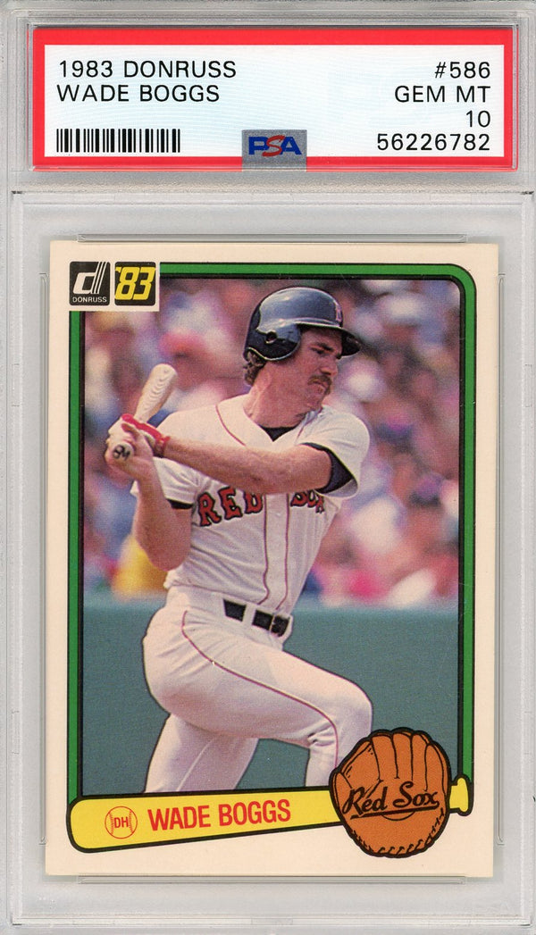 Wade Boggs 1983 Donruss Rookie Card #586 (PSA)