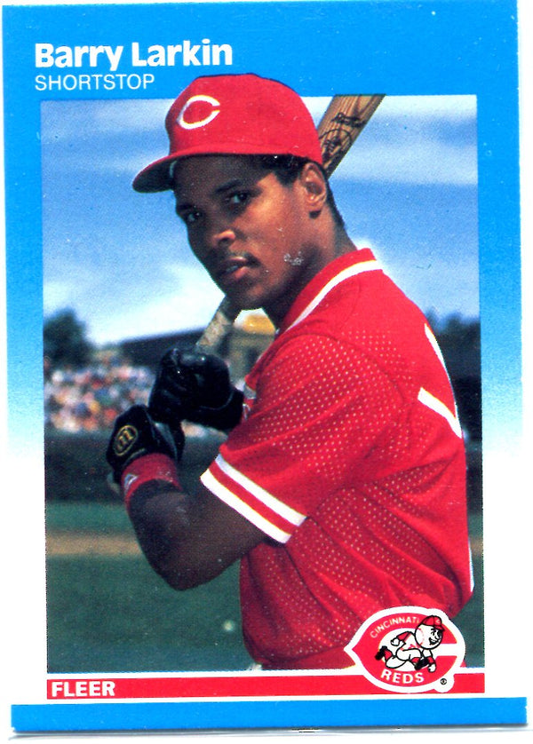 Barry Larkin 1987 Fleer Unsigned Card