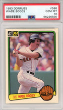 Wade Boggs 1983 Donruss Rookie Card #586 (PSA)