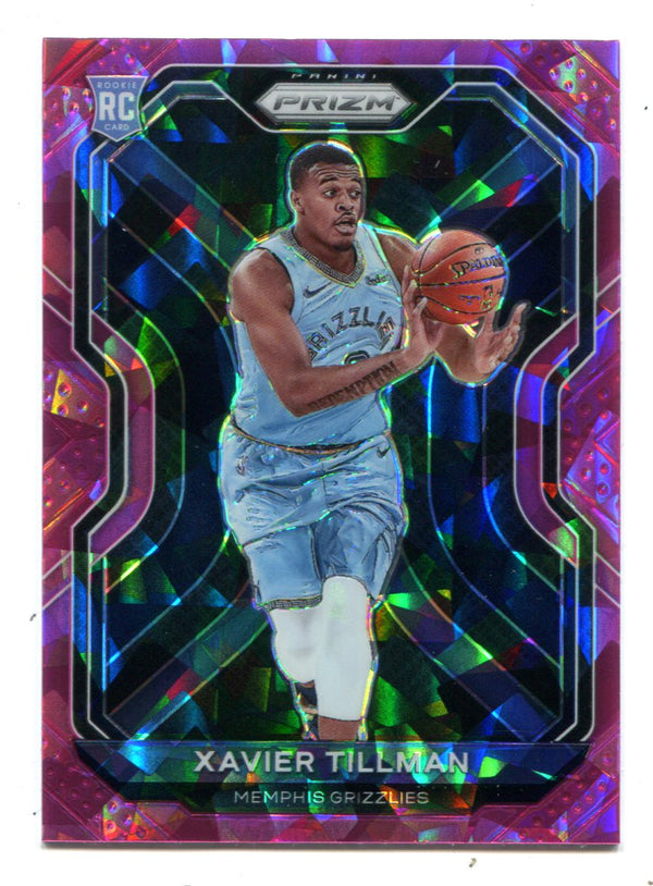 Xavier Tillman 2021 Panini Prizm Pink Cracked Ice #299 RC