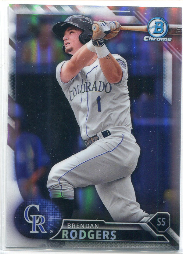 Brendan Rodgers 2016 Bowman Chrome Refractor Rookie Card