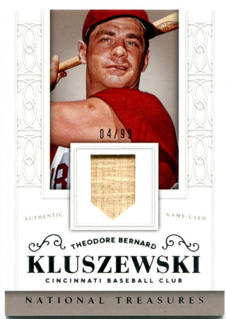 Ted Kluszewski Panini National Treasures Bat Card 2014 04/99