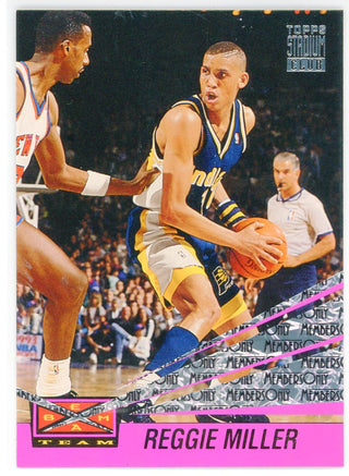 Reggie Miller 1993 Topps Stadium Club Members Only Beam Team Card #6