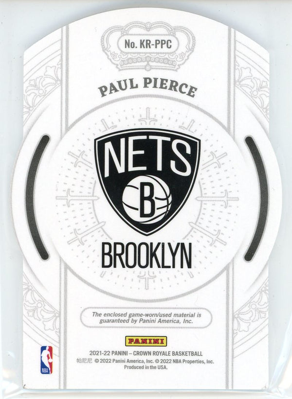 Paul Pierce 2021-22 Panini Crown Royale Knights of the Round Table Patch Card #KR-PPC