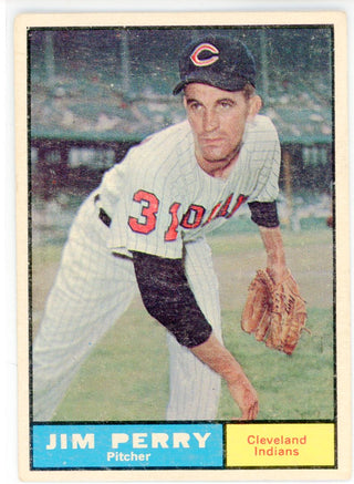 Jim Perry 1961 Topps Card #385