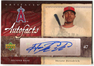 Howie Kendrick 2007 Upper Deck Artifacts Autographed Card