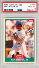 Ken Griffey Jr. 1989 Score Traded Rookie Card #100T (PSA)