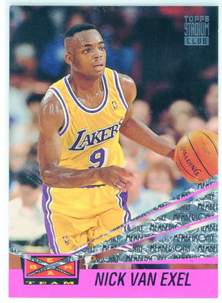 Nick Van Exel 1993 Topps Stadium Club Members Only Beam Team Card #17