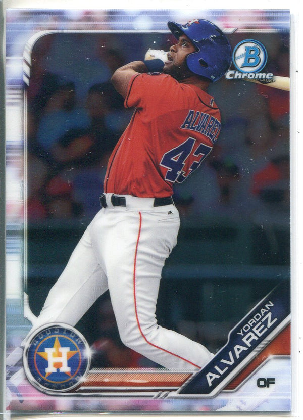 Yordan Alvarez 2019 Bowman Chrome Prospects Rookie Card