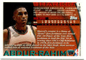 Shareef Abdur-Rahim 1996 Topps Rookie