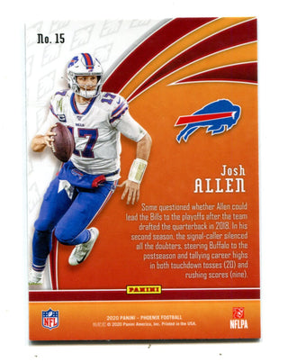 Josh Allen 2021 Panini Phoenix Flamethrowers #15 Card