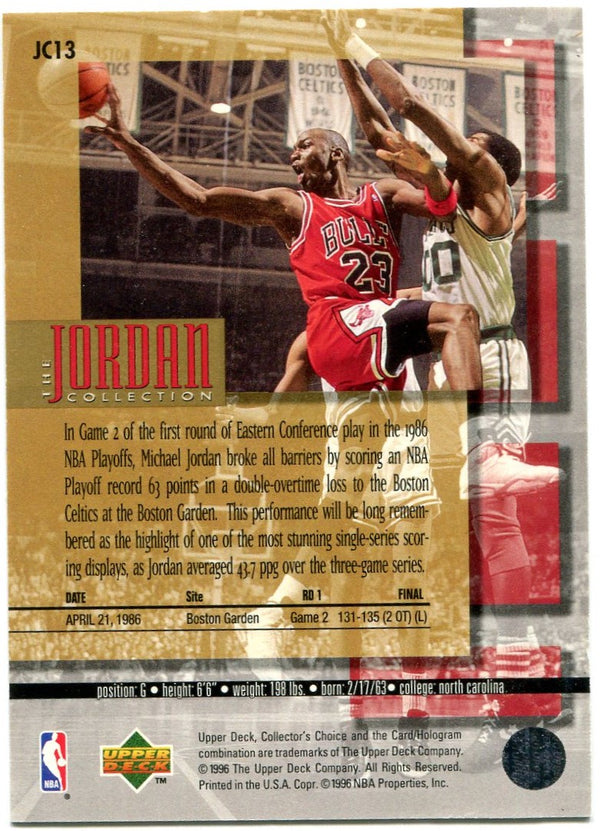 1996 Michael Jordan Upper Deck The Jordan Collection 1986 Playoffs