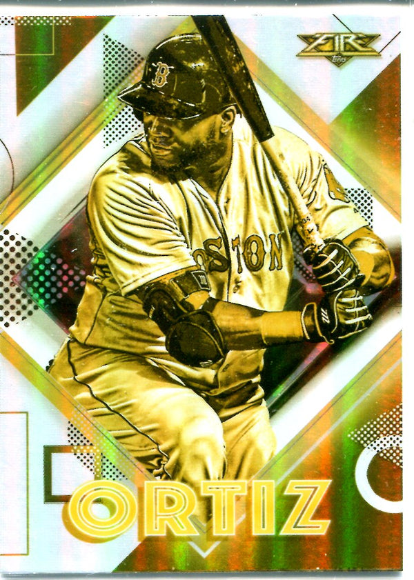 David Ortiz 2020 Topps Fire Unsigned Card