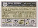 Chuck Estrada 1961 Topps Card #395