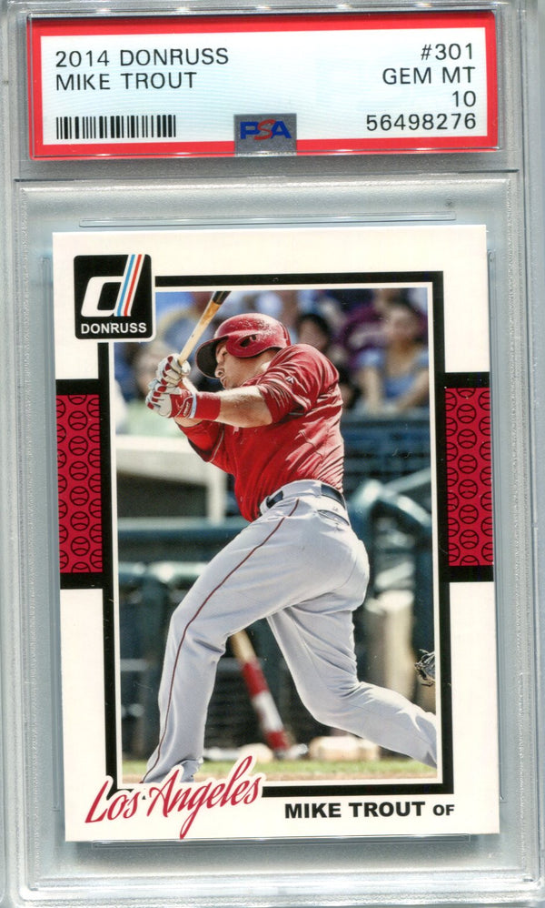 Mike Trout 2014 Donruss #301 PSA GEM MT 10 Card