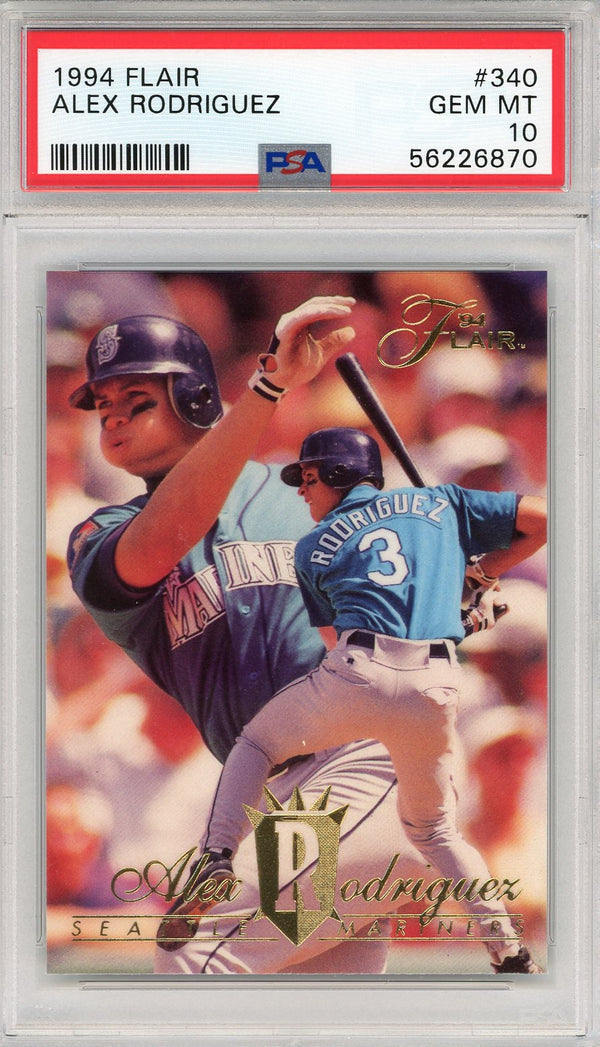 Alex Rodriguez 1994 Flair Rookie Card #340 (PSA)