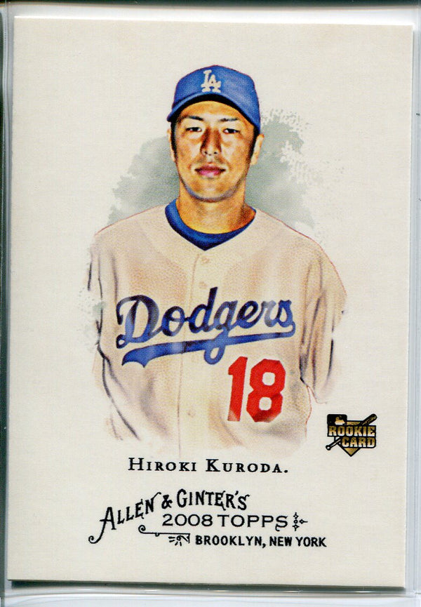 Hiroki Kuroda 2008 Topps Allen & Ginters Rookie Card