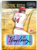 Tony Perez Autographed 2001 Donruss Signatures Series Milestone Marks Card #123/146