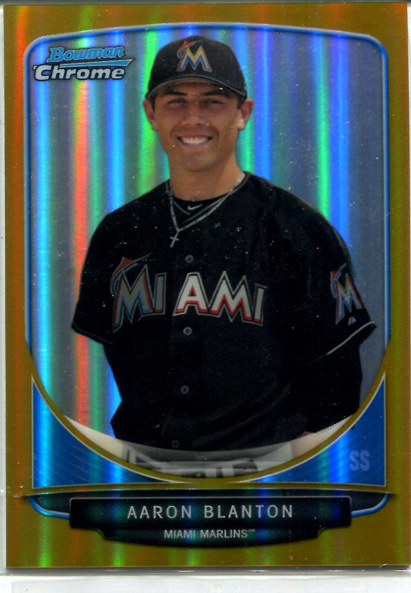 Aaron Blanton 2013 Bowman Chrome Unsigned Card #44/50