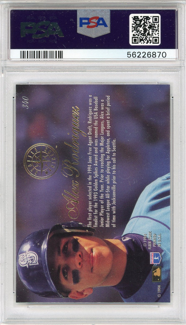 Alex Rodriguez 1994 Flair Rookie Card #340 (PSA)