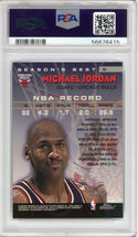 Michael Jordan 1997 Topps Chrome Season's Best Card #6 (PSA Mint 9)