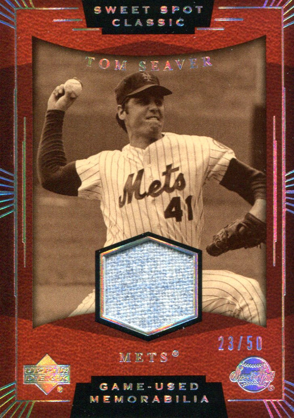 Tom Seaver 2004 Upper Deck Sweet Spot Classics Jersey Card