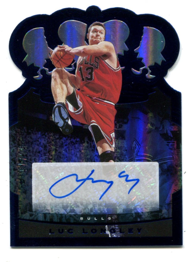 Luc Longley 2020-21 Crown Royale Basketball #CALLG Autographed Card /54