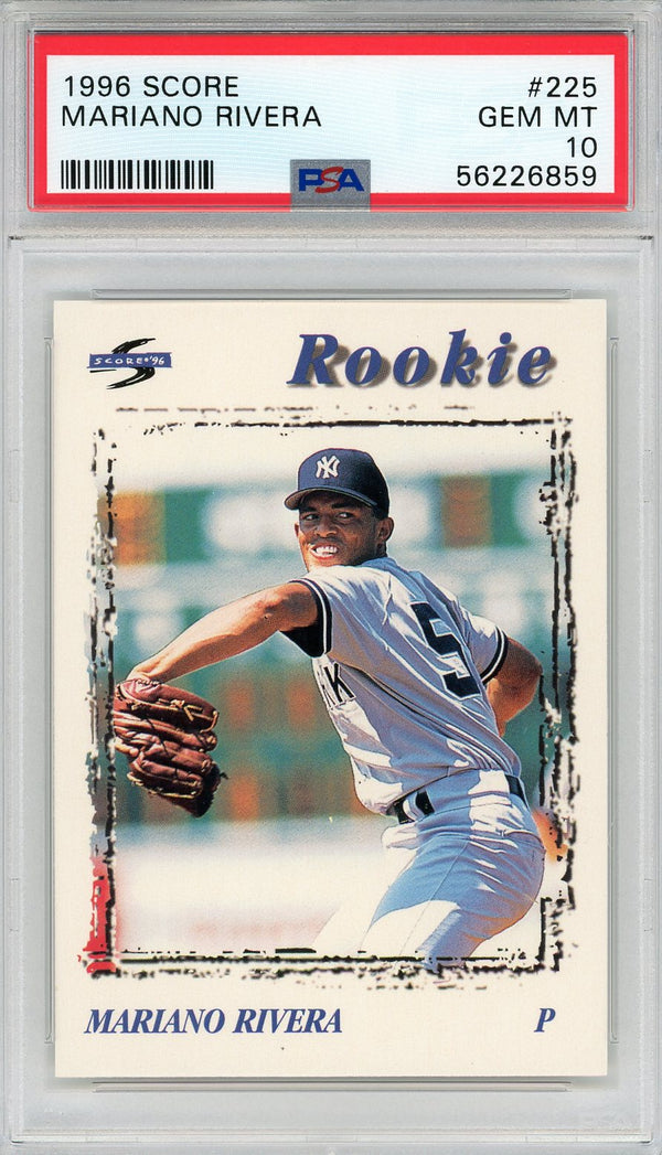 Mariano Rivera 1996 Score Rookie Card #225 (PSA)