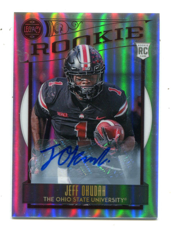 Jeff Okudah 2020 Panini Legacy #160 Autographed Card