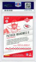 Patrick Mahomes II 2017 Panini Prestige Rookie Card #232 (PSA Mint 9)