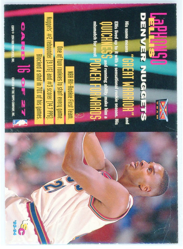 LaPhonso Ellis 1993 Topps Stadium Club Members Only Beam Team Card #16