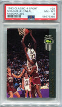 Shaquille O`Neal 1993 Classic 4 Sport #28 PSA NM-MT 8 Card