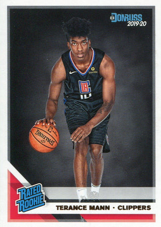 Terance Mann 2019-20 Panini Donruss Rated Rookie Card