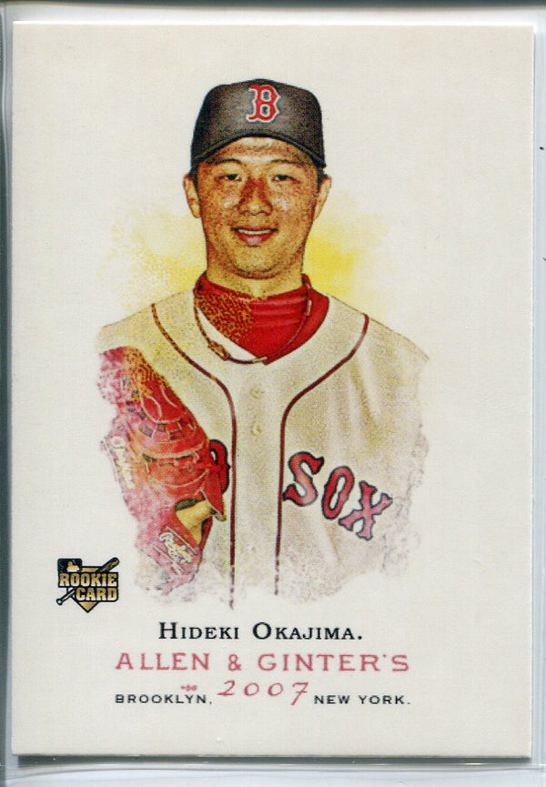 Hideki Okajima 2007 Topps Allen & Ginters Rookie Card