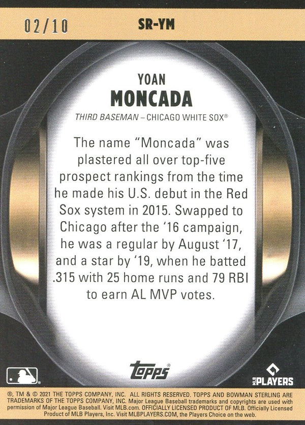 Yoan Moncada 2021 Bowman Chrome Card #2/10