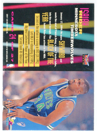 Isaiah Rider 1993 Topps Stadium Club Members Only Beam Team Card #24