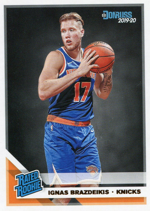 Ignas Brazdeikis 2019-20 Panini Donruss Rated Rookie Card