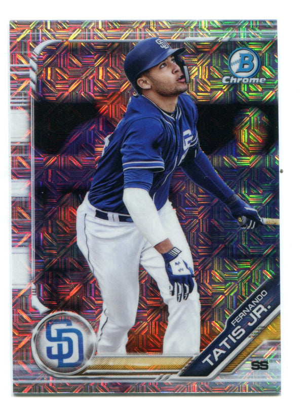 Fernando Tatis Jr 2019 Topps Bowman Chrome Mojo Refractor #BCP25 RC