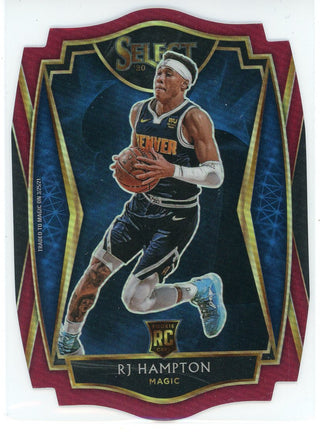 RJ Hampton 2020-21 Panini Select Premier Level Prizm Die Cut Rookie Card #195