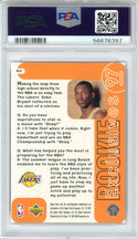 Kobe Bryant 1996 Upper Deck Rookie Exclusives Card #R10 (PSA Mint 9)