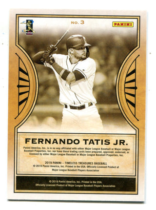 Fernando Tatis Jr 2019 Panini Timeless Treasures #3 RC