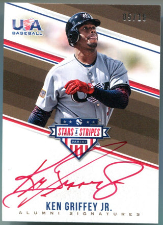 Ken Griffey jr. 2018 Panini USA Baseball Stars & Stripes Auto /10