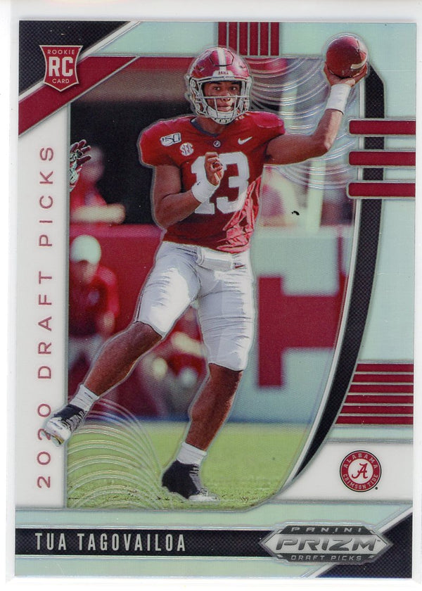 Tua Tagovailoa 2020 Panini Prizm Draft Picks Silver Rookie Card #101