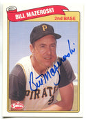 Bill Mazeroski 1989 Swell Autographed Card