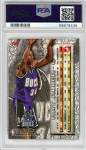 Ray Allen 1996 Fleer Metal Rookie Card #186 (PSA Mint 9)