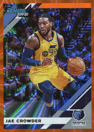 Jae Crowder 2019-20 Panini Donruss Orange Laser Parallel Card