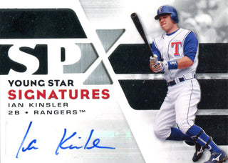 Ian Kinsler Autographed 2008 Upper Deck SPx Young Star Card