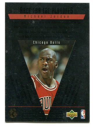 Michael Jordan 1996 Upper SP Race for the Playoffs #121 Card