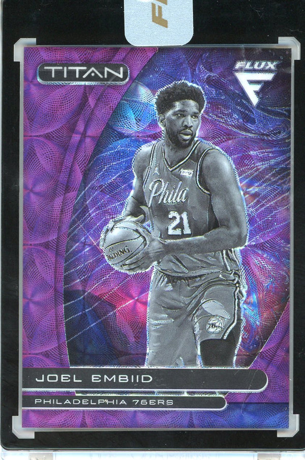 Joel Embiid 2020-21 Panini Flux Titan Encased Card #20